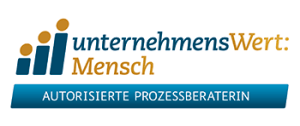 Logo unternehmensWert: Mensch Autorisierte Prozessberaterin